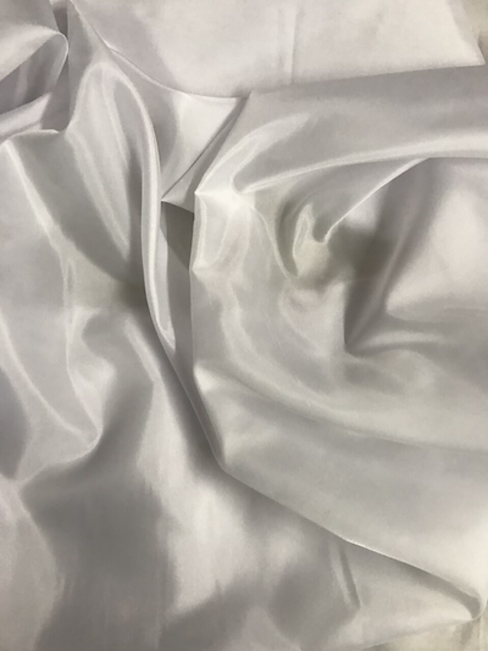 1 Yard White Lightweight Polyester Lining Material Fabric 58/59" Wide